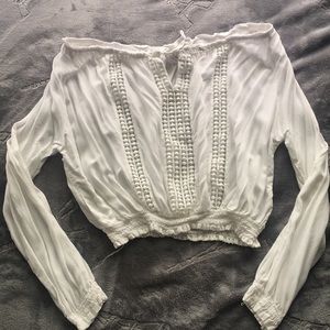 White Off shoulder Blouse